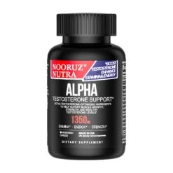 NOORUZ Alpha Men's Testosterone Booster -Ashwagandha, Cordyceps, Maca, Beet, Saw Palmetto, Epimedium | Strength Booster Capsules