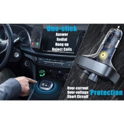 Mpow Car FM Transmitter Black -MPOW SHOP 0a4fe7bc8efcf5309391e489f161786a