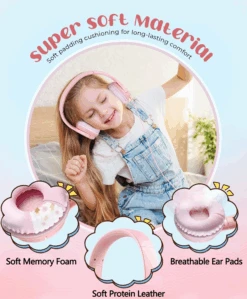 Mpow Kids Headphones For Girls/Boys/Children/Teens Adjustable, Upgraded USB-C Jack, 94dB Safe Volume Stereo Tangle-Free Kids Headphones For School Airplane Travel, Over-Ear Headphones For Kids, Pink 14 Mpow Kids Headphones For Girls/Boys/Children/Teens Adjustable, Upgraded USB-C Jack, 94dB Safe Volume Stereo Tangle-Free Kids Headphones For School Airplane Travel, Over-Ear Headphones For Kids, Pink -MPOW SHOP 2 2a6f9c4f c67a 4f89 835c fec8cc22acb4