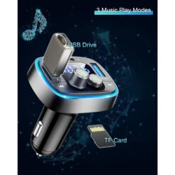 Mpow Car FM Transmitter Black -MPOW SHOP 2dafd9c50e03c623f98e5ef573502219