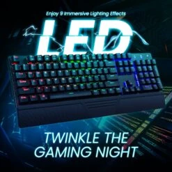 Mechanical Gaming Keyboard Blue Switches, Black (Only US) -MPOW SHOP 3.LED 46dbe43b a96a 4b48 9f8c 5de0ce7956fc