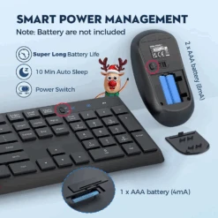 PC230 Wireless Keyboard Mouse Combo,USB, Auto-Sleep, Silent -MPOW SHOP 3 2cb75d25 2105 4640 880d 12c08dbfd275