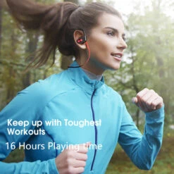 Mpow Flame Bluetooth Headphones, Wireless Sports Earbuds 16 Hours Playtime, Noise Cancelling Mic IPX7 Waterproof Earphones For Workout And Sports, In Ear Earphones - Red -MPOW SHOP 3 57fd1e7e fa6e 4a83 aad7 bfb201d51050