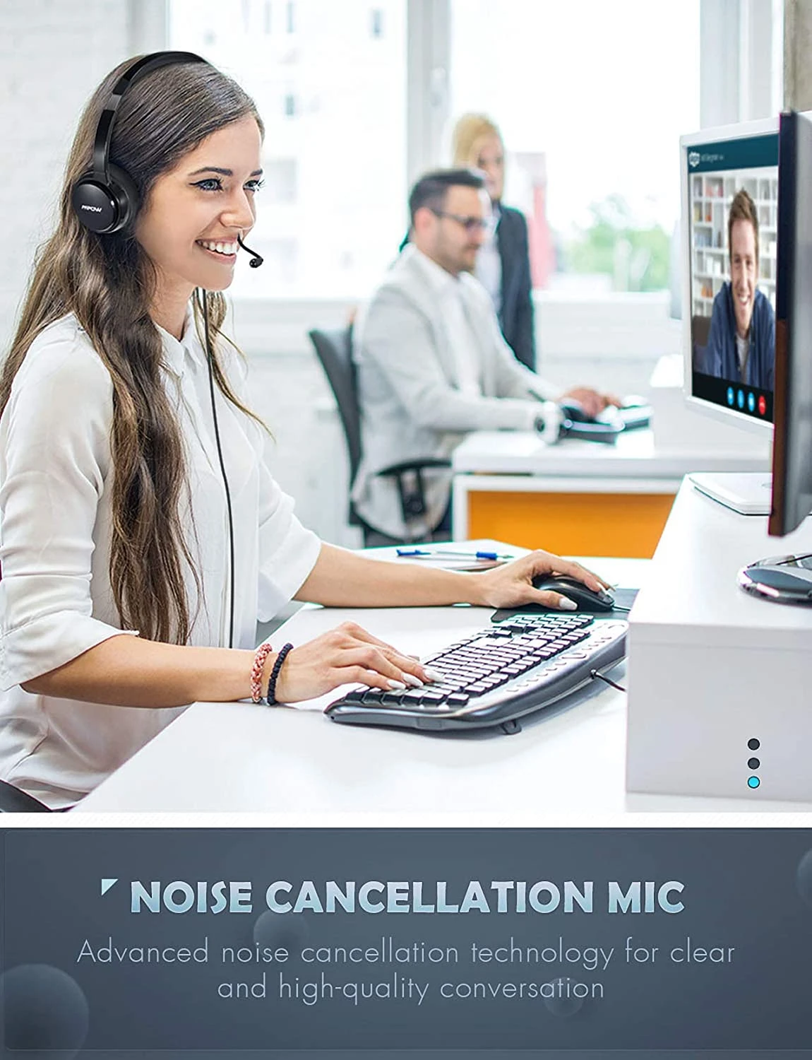 (2 Pack)Mpow 071 USB Headset/3.5mm Computer Headset 5 (2 Pack)Mpow 071 USB Headset/3.5mm Computer Headset - Image 3