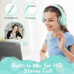 Mpow Kids Headphones With Microphone, Foldable Headphones Wired 85/94dB Volume Limit, Stereo, Soft Earcups, On-Ear/over-Ear Headphones For Kids School Girls/Boys -MPOW SHOP 4 0c8518c4 c42f 49bd 88be c95cc48dcfbc