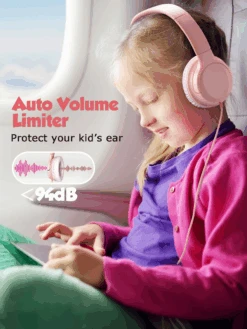 Mpow Kids Headphones For Girls/Boys/Children/Teens Adjustable, Upgraded USB-C Jack, 94dB Safe Volume Stereo Tangle-Free Kids Headphones For School Airplane Travel, Over-Ear Headphones For Kids, Pink 16 Mpow Kids Headphones For Girls/Boys/Children/Teens Adjustable, Upgraded USB-C Jack, 94dB Safe Volume Stereo Tangle-Free Kids Headphones For School Airplane Travel, Over-Ear Headphones For Kids, Pink -MPOW SHOP 4 b4457b75 9dc1 485b 9a1e 878662064fb2