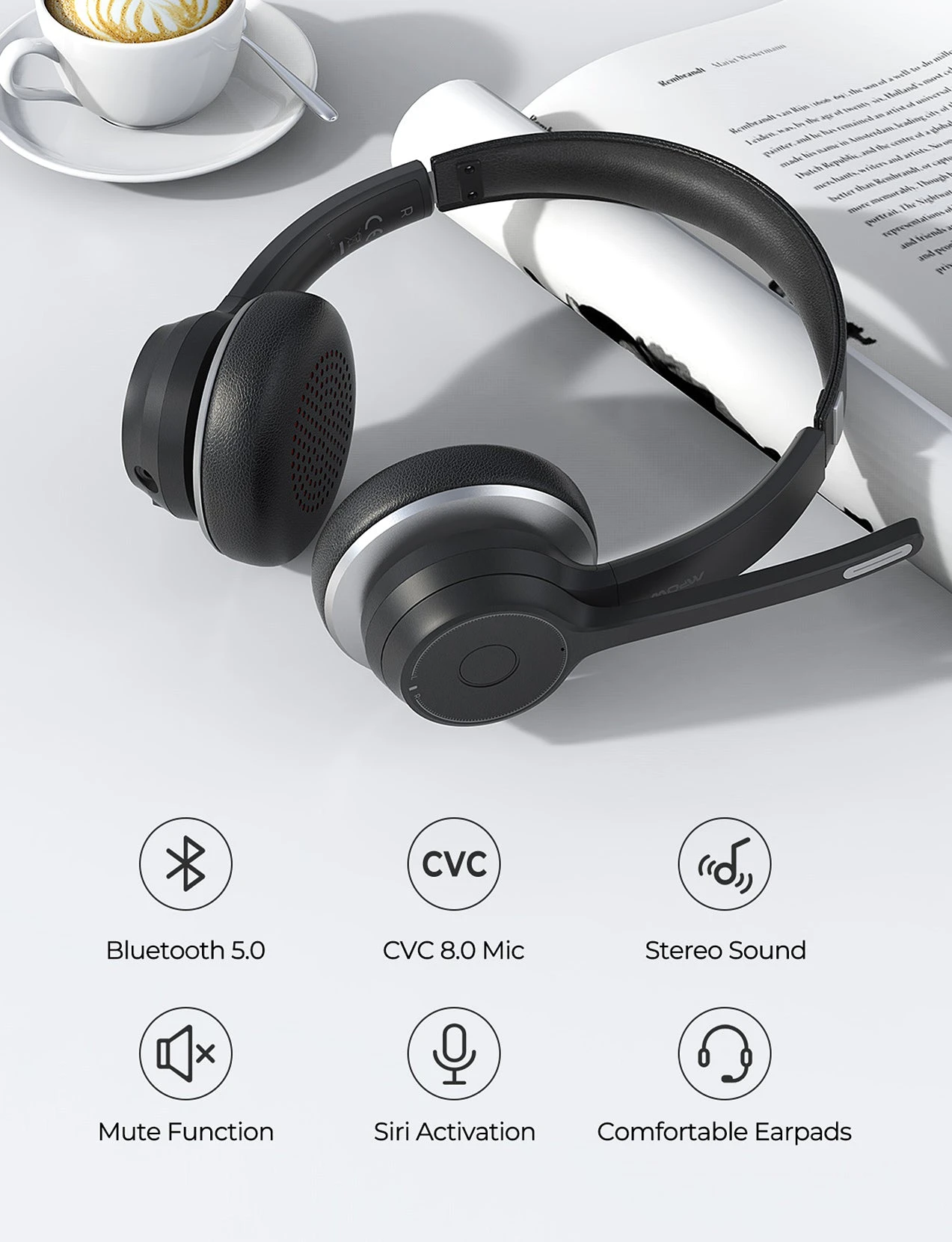 Mpow HC5 Bluetooth Headset With Microphone 7 Mpow HC5 Bluetooth Headset With Microphone - Image 5