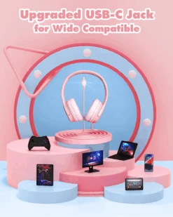 Mpow Kids Headphones For Girls/Boys/Children/Teens Adjustable, Upgraded USB-C Jack, 94dB Safe Volume Stereo Tangle-Free Kids Headphones For School Airplane Travel, Over-Ear Headphones For Kids, Pink 17 Mpow Kids Headphones For Girls/Boys/Children/Teens Adjustable, Upgraded USB-C Jack, 94dB Safe Volume Stereo Tangle-Free Kids Headphones For School Airplane Travel, Over-Ear Headphones For Kids, Pink -MPOW SHOP 5 5e92c600 2bc2 46cb a7f6 0b587cc399a9