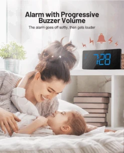 Mpow Projection Alarm Clock, Digital Clock For Bedroom, 3-Level Brightness Dimmer, USB Charger -MPOW SHOP 5 837ed418 544f 4b3f ae90 3584f3fe8e12