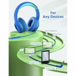 Kids Headphones For School Home Tablet Travel, Sharing Sounds Function, Foldable Wired Kids Headphones With Microphone -MPOW SHOP 5 d3399841 4eb4 4338 b446 651c3a08a5d5