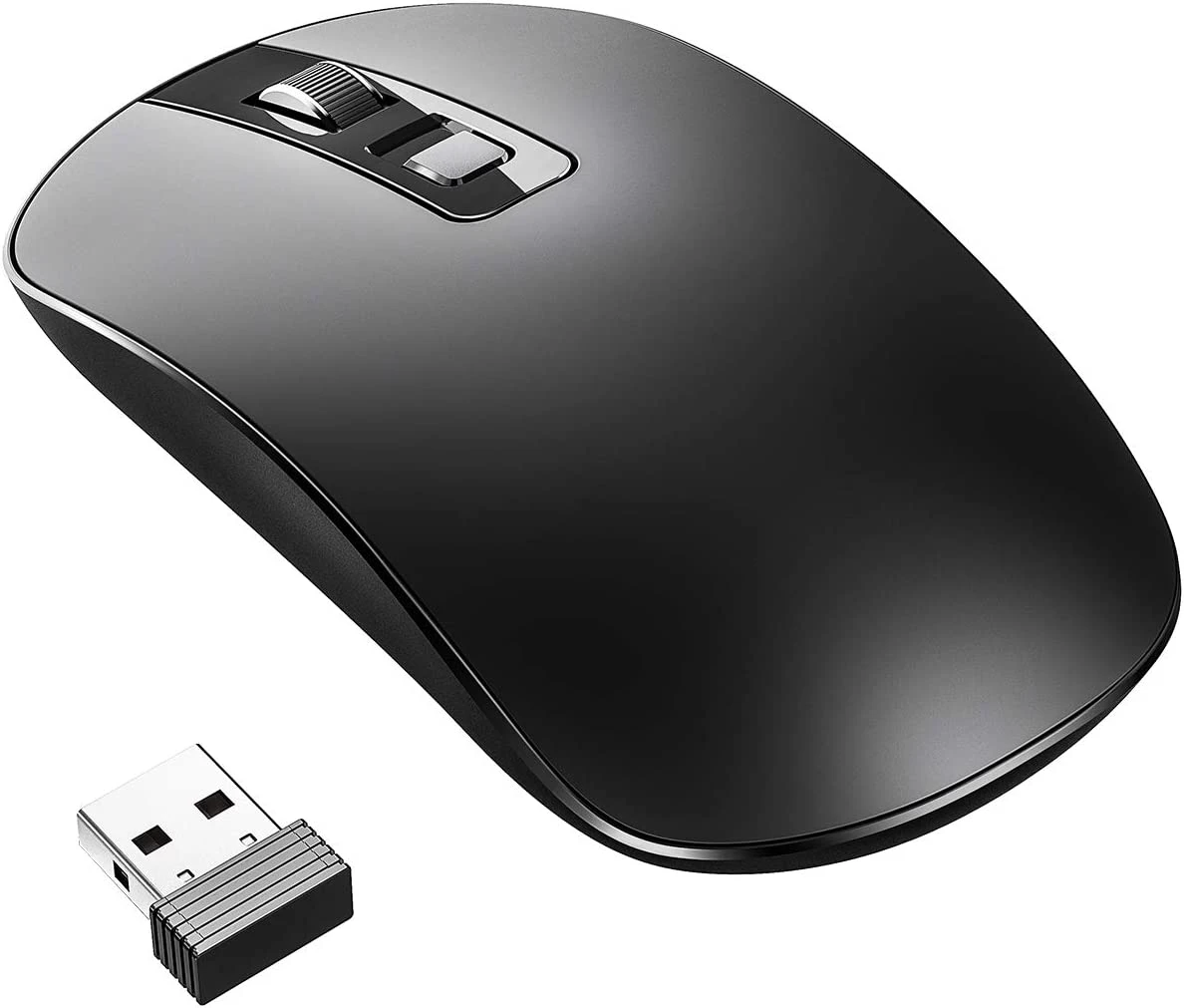 Slim & Noiseless 2.4G USB PC Laptop Computer Cordless Mice With Nano Receiver,1600 DPI Mouse 3 Slim & Noiseless 2.4G USB PC Laptop Computer Cordless Mice With Nano Receiver,1600 DPI Mouse