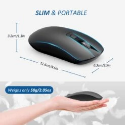 Slim & Noiseless 2.4G USB PC Laptop Computer Cordless Mice With Nano Receiver,1600 DPI Mouse 16 Slim & Noiseless 2.4G USB PC Laptop Computer Cordless Mice With Nano Receiver,1600 DPI Mouse -MPOW SHOP 612Z4qVymIL. AC SL1280