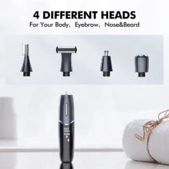 Rechargeable Pubic Hair Trimmer Wet/Dry Electric Razor For Men LED Display, IPX7 Waterproof Hair Shaver -MPOW SHOP 61Ja7AJEMWL. SL1500