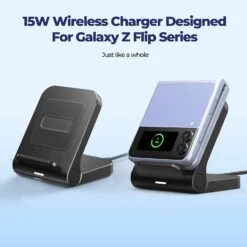 Mpow Samsung Galaxy Z Flip Wireless Charger,Galaxy Z Flip Wireless Charger,Galaxy Z Flip3/4 Fast Wireless Charger Stand,15W -MPOW SHOP 61OOAuRp9HL. AC SL1500