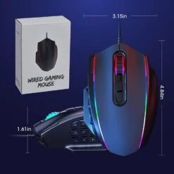 Gaming Mouse,RGB LED BacklitMouse With Side Buttons -MPOW SHOP 61fL5jenJLL. AC SL1500