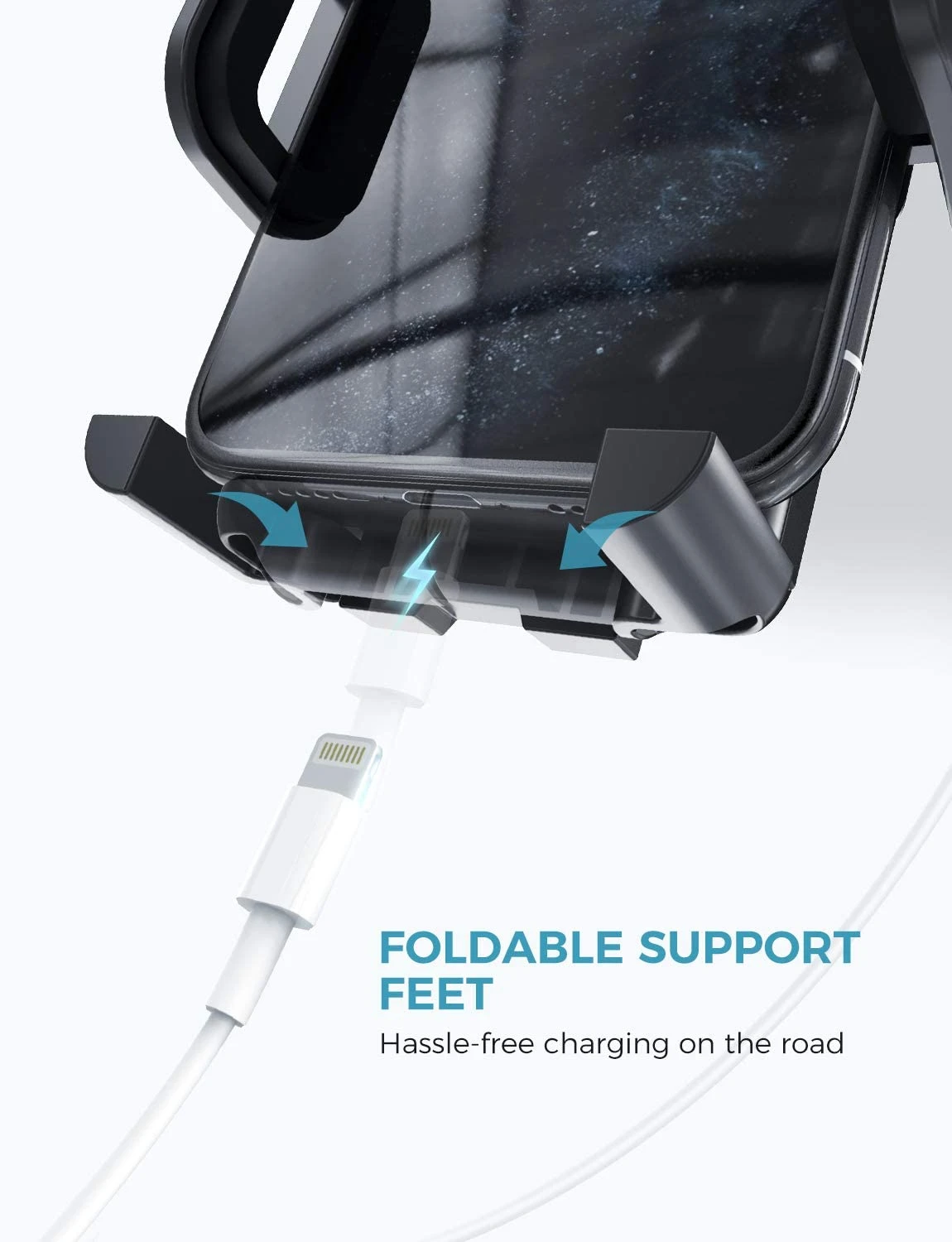 Phone Mount For Car, 2 In 1 Dashboard Windshield Phone Holder With Stabilizer 11 Phone Mount For Car, 2 In 1 Dashboard Windshield Phone Holder With Stabilizer - Image 9