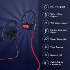 Mpow Flame IPX7 Waterproof Sport Wireless Earphones -MPOW SHOP 61hox0x83rL. AC SL1500 16b21886 3aef 4796 b608 5a0169aac1c7