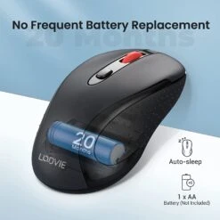 Wireless Mouse, 2.4G Portable Ambidextrous USB Mouse -MPOW SHOP 61i1yaehcpL. AC SL1500