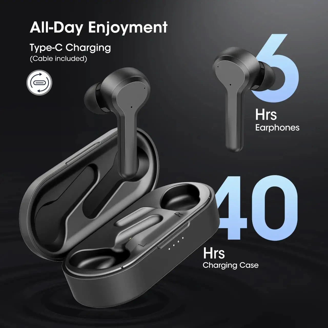 Wireless Earbuds In Ear 4-Mic Noise Cancelling Call, Bluetooth Earphones W/Punchy Bass 5 Wireless Earbuds In Ear 4-Mic Noise Cancelling Call, Bluetooth Earphones W/Punchy Bass - Image 3