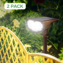 CD297 Bronzed-Colored Solar Spotlights 2 Pack, Cold White -MPOW SHOP 6 aec58c44 2f36 4ec1 bccf 3de936542a13