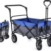 Heavy Duty Foldable Wagon Cart: Portable Utility Collapsible Wagon, All Terrain Wheels, 100L, 220 Lbs -MPOW SHOP 71 AdGbP IL. AC SL1500