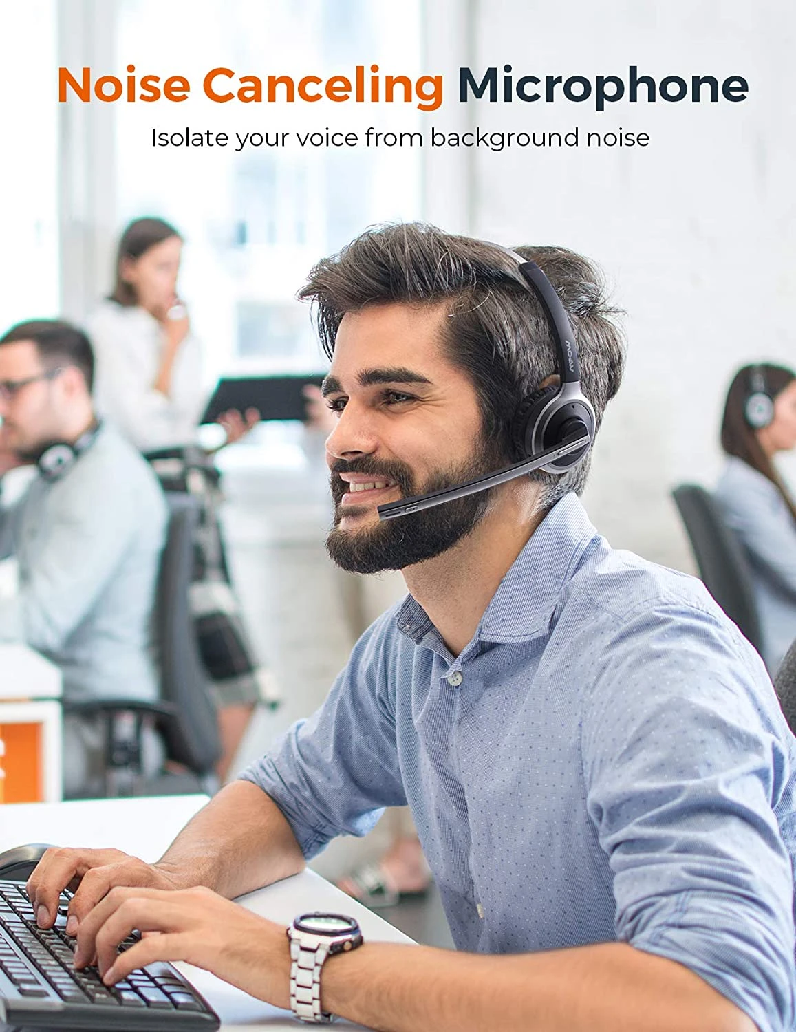 Mpow M5 Pro Bluetooth Headset With Microphone(BH231A) 4 Mpow M5 Pro Bluetooth Headset With Microphone(BH231A) - Image 2