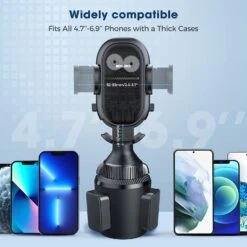 Cup Holder Phone Mount, Adjustable Telescopic Arm Cup Phone Holder For Car -MPOW SHOP 71 rfHGpaOL. AC SL1500
