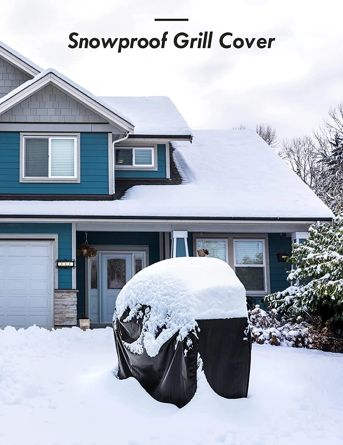 600D BBQ Grill Cover 64 Inch, Heavy Duty Waterproof Gas Grill Covers, Special Fade & Wind Resistant Barbecue Cover Fits 7 600D BBQ Grill Cover 64 Inch, Heavy Duty Waterproof Gas Grill Covers, Special Fade & Wind Resistant Barbecue Cover Fits - Image 5