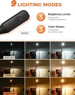 Mpow Book Lights For Reading At Night In Bed 3 Brightness Levels × 3 Color Temperatures -MPOW SHOP 716l3lVSsZL. AC SL1500 5d890da7 b941 4b8c 89e9 0f6126afeb4c