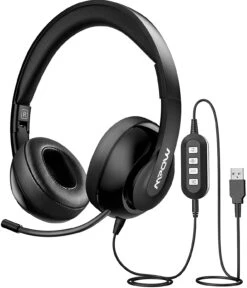 Mpow 3.5mm/USB Headsets With Mute Function
