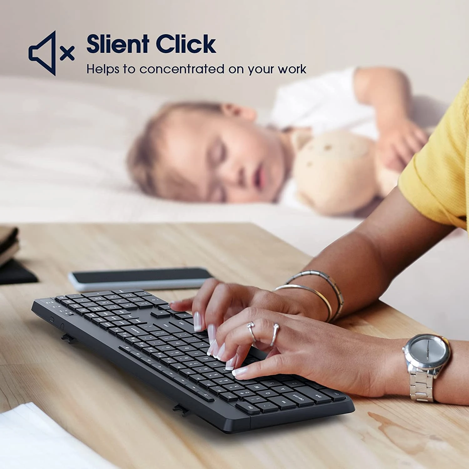 Wireless Keyboard Multi-Device,2.4G & Dual Bluetooth Computer Keyboard 9 Wireless Keyboard Multi-Device,2.4G & Dual Bluetooth Computer Keyboard - Image 7