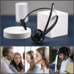 FrapCekre Bluetooth Headset With Microphone, 1.76oz Light Trucker 330° Rotating Mic -MPOW SHOP 718k8iDbX2L. AC SL1500