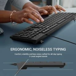 USB Keyboard Foldable Stands, Spill-Resistant, Anti-Wear Letters For Windows Mac PC Laptop, Full Size -MPOW SHOP 71BZdOf xBL. AC SL1500