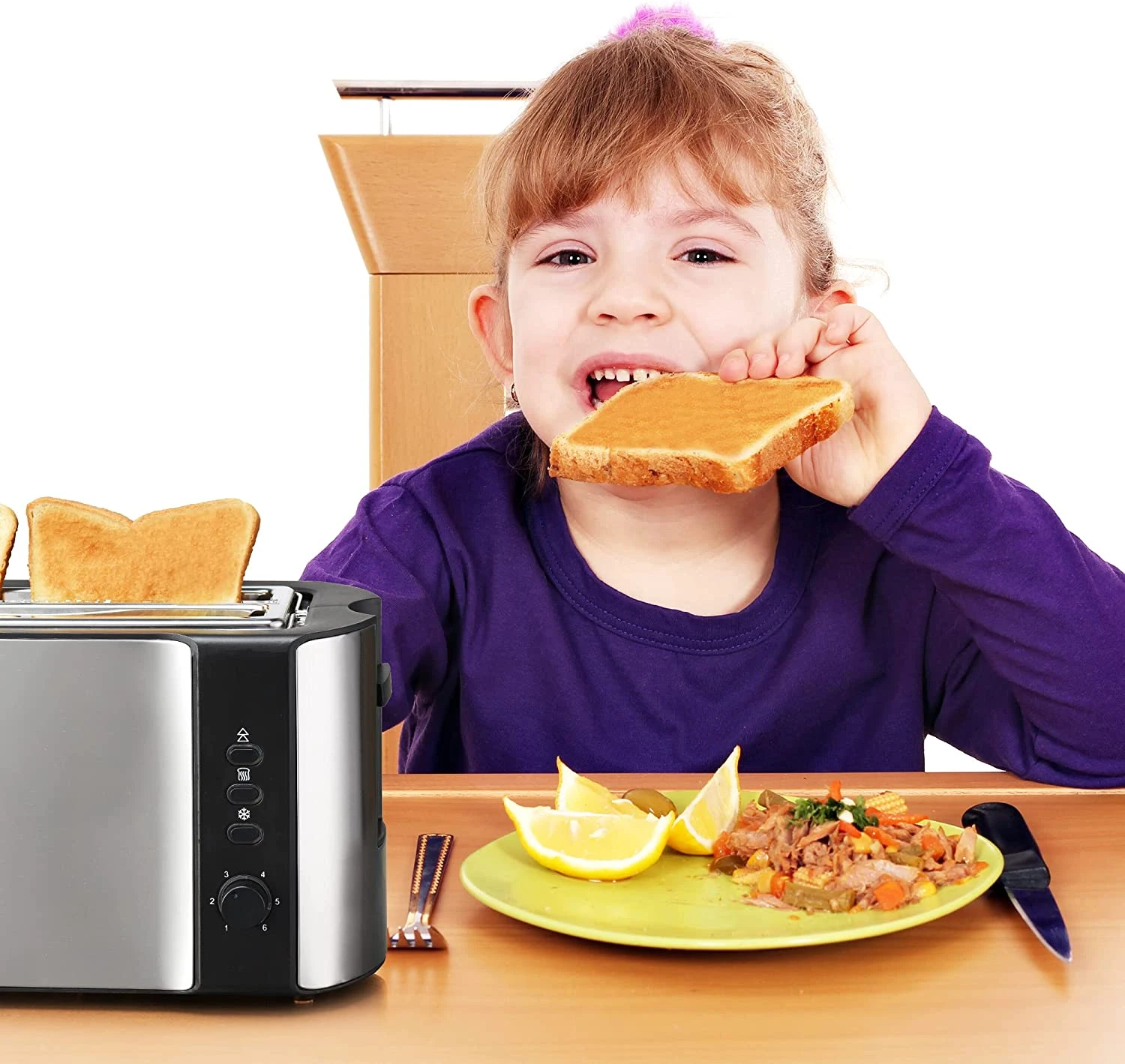 Toaster 4 Slice, Long Slot Toaster 2 Slice, Extra-Wide Stainless Steel Toasters 8 Toaster 4 Slice, Long Slot Toaster 2 Slice, Extra-Wide Stainless Steel Toasters - Image 6