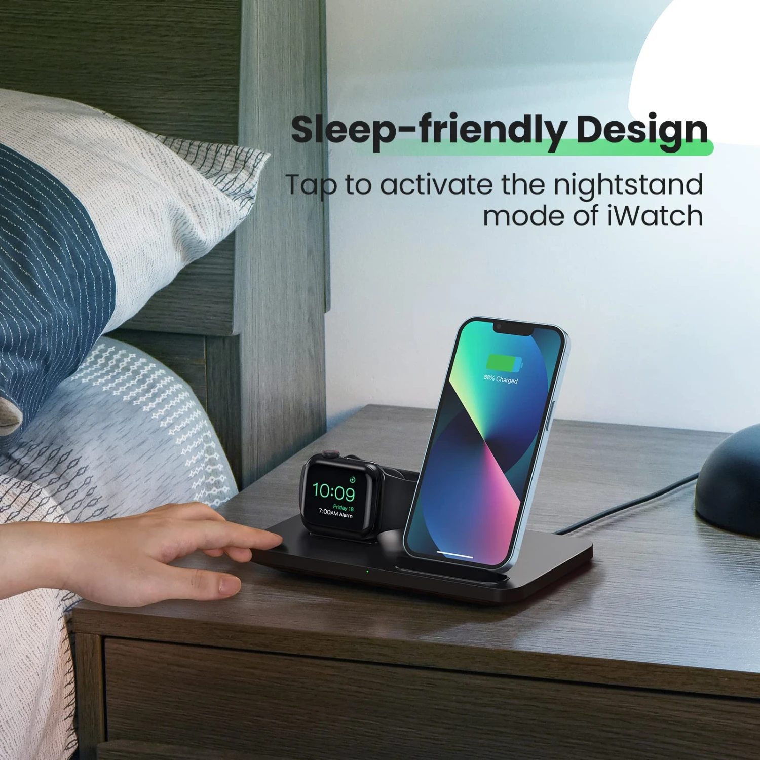 2 In 1 Wireless Charging Stand With Pad 193 4 2 In 1 Wireless Charging Stand With Pad 193 - Image 2