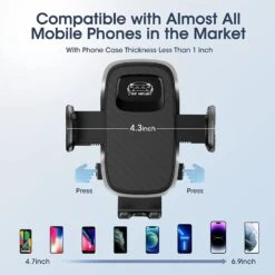 Mpow Car Cell Phone Holder Mount - 3in1 Car Cell Phone Holder For Dashboard, Air Vent, Windshield Compatible With IPhone, Samsung Galaxy And 4.7 To 6.9 Inches 13 Mpow Car Cell Phone Holder Mount - 3in1 Car Cell Phone Holder For Dashboard, Air Vent, Windshield Compatible With IPhone, Samsung Galaxy And 4.7 To 6.9 Inches -MPOW SHOP 71Hb0vQ0j L. AC SL1500