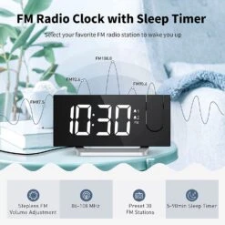 Clock Radios, Projection Alarm Clock With 0-100% Dimmer And FM Radio, Dual Alarm, 5 Alarm Sounds And 3-Level Volume, USB Charger, Clear Readout Digital Alarm Clock For Bedroom 13 Clock Radios, Projection Alarm Clock With 0-100% Dimmer And FM Radio, Dual Alarm, 5 Alarm Sounds And 3-Level Volume, USB Charger, Clear Readout Digital Alarm Clock For Bedroom -MPOW SHOP 71OGkw0tIIL. AC SL1500