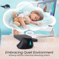 Wireless Ergonomic Mouse, RGB Vertical Mouse,800-1600 DPI For Laptop -MPOW SHOP 71OumFob3oL. AC SL1500