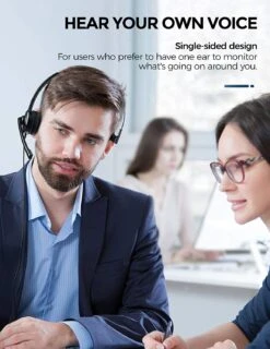 Mpow Single-sided 3.5mm & USB Headset With Microphone -MPOW SHOP 71Tm8cdeW 2BL. AC SL1500