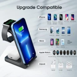 Mpow True 3 In 1 Wireless Charger, IPhone Charging Station .Fast 15W Wireless Charger -MPOW SHOP 71Y6rTVnZ6L. AC SL1500