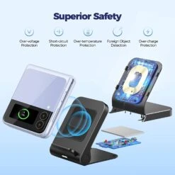 Mpow Samsung Galaxy Z Flip Wireless Charger,Galaxy Z Flip Wireless Charger,Galaxy Z Flip3/4 Fast Wireless Charger Stand,15W -MPOW SHOP 71aR5q 986L. AC SL1500