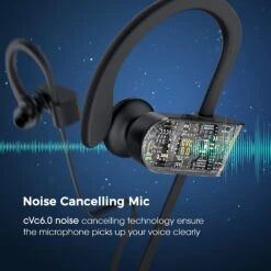 ShedirmucFlames Bluetooth Headphones ,IPX7 Waterproof Sports Earphones With Microphone For Calls ( Same As Mpow Flame ) -MPOW SHOP 71bwq S3ecL. AC SL1500