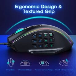 Gaming Mouse,RGB LED BacklitMouse With Side Buttons -MPOW SHOP 71c4LDqXSCL. AC SL1500