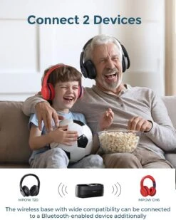 Mpow T20 Wireless TV Headphones With Bluetooth5.0 Transmitter 15 Mpow T20 Wireless TV Headphones With Bluetooth5.0 Transmitter -MPOW SHOP 71dF 2BAlmlHL. AC SL1500