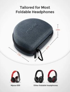 Mpow Headphone Carrying Case Grey -MPOW SHOP 71dWBg5pbDL. AC SL1500