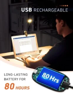 Mpow Book Lights For Reading At Night In Bed 3 Brightness Levels × 3 Color Temperatures -MPOW SHOP 71g1 vRlybL. AC SL1500