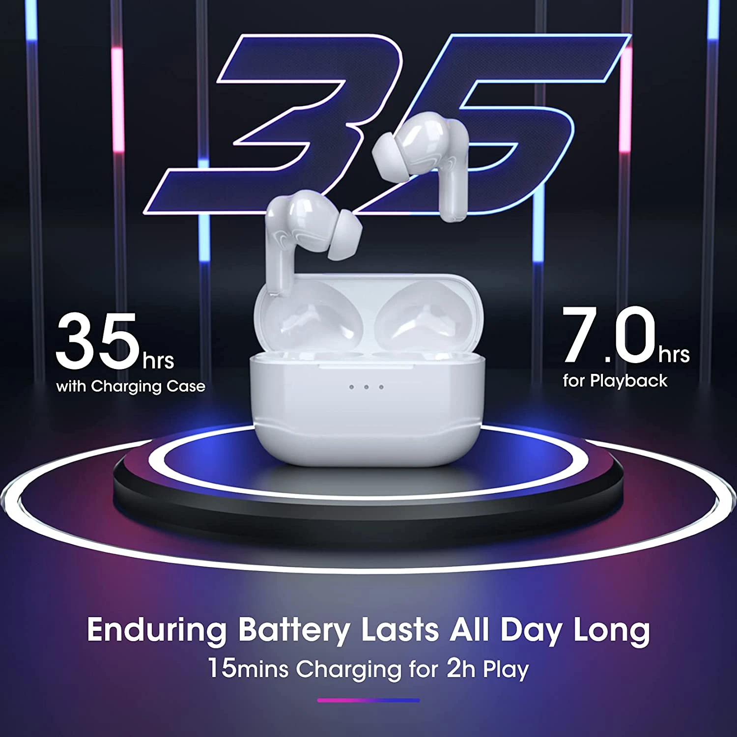 MPOW MPods Wireless Earbuds With 4 Microphone Noise Cancellation Wireless Charge 6 MPOW MPods Wireless Earbuds With 4 Microphone Noise Cancellation Wireless Charge - Image 4