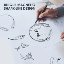 Neckband Bluetooth Headphones With 24H Of Playback Noise Cancelling Microphones For Clear Calls -MPOW SHOP 71k8swNO9UL. AC SL1500 1