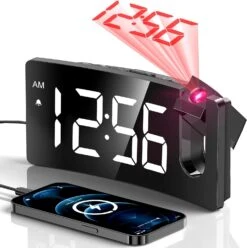 Mpow Projection Alarm Clock, Digital Clock For Bedroom, 3-Level Brightness Dimmer, USB Charger -MPOW SHOP 71mWc0UPw4L. AC SL1500