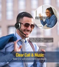 3.5mm&USB&Type-c Headset With Microphone For Laptop, Single Side Headset With Microphone For PC -MPOW SHOP 71oanNDinNL. AC SL1500